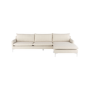 Anders Sectional Sofa (Sand with Silver Legs)