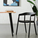 MILLS Plastic Armchair (BLACK) – Modern, Durable, Lightweight Seating