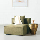MASON Armless Chair Module (GREEN) – Modern Modular Seating Unit, Stylish & Comfortable