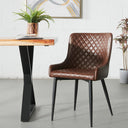 MATEO Brown Leather Chair
