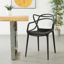MASTER Chair - Modern Designer Style - Black - Durable & Stackable