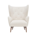 Klara Single Seat Sofa (Sand with Walnut Legs)