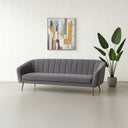 AUDREY Grey Fabric Sofa