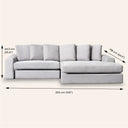 BRYCE Grey Fabric interchangeable Sectional Sofa