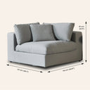 COSMIC Corner Module (GREY) – Modern Stylish Seating Unit for Living Rooms