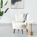 Chaise de salle à manger en tissu crème COSTA
