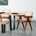 CAPELA Natural Wood Dining Chair – Classic Solid Wood Design with Comfortable Seating