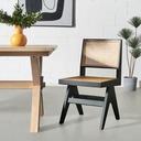 CAPELA Black Ash Wood Side Chair – Sleek Design with Durable Craftsmanship