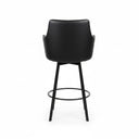 Genny – Tabouret de comptoir - Noir