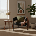 Chaise d'appoint Cassia (sel et poivre)