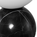 Kiki Table Light Table Lighting (Noir Marble & White Glass Shade)