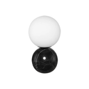 Kiki Table Light Table Lighting (Noir Marble & White Glass Shade)