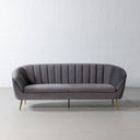 AUDREY Grey Fabric Sofa