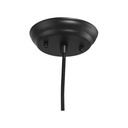 Mini suspension Rosie (noire avec accents cuivrés)