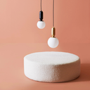 Carina Maxi Pendant Light (Gold with White Shade)