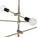 Suspension Byron (laiton antique avec corps noir)