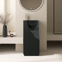Obsidian – Lavabo sur piédestal autoportant
