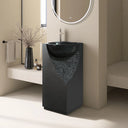 Obsidian – Lavabo sur piédestal autoportant