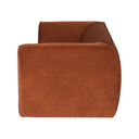 Greta Triple Seat Sofa (Rust with Black Legs)