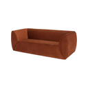 Greta Triple Seat Sofa (Rust with Black Legs)
