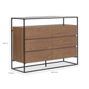 Mantra Dresser - Veneer Walnut