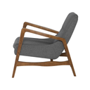 Enzo Occasional Chair (Shale Grey with Walnut Legs)