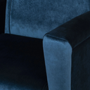 Victor Occasional Chair (Midnight Blue with Black Legs)