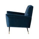 Victor Occasional Chair (Midnight Blue with Black Legs)