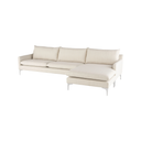 Anders Sectional Sofa (Sand with Silver Legs)