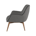 Gretchen Occasional Chair (Slate Grey with Walnut Legs)