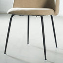 Chaise de salle à manger en tissu BRANSON (BEIGE)
