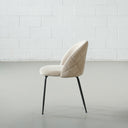 Chaise de salle à manger en tissu BRANSON (BEIGE)