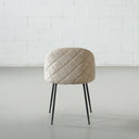 Chaise de salle à manger en tissu BRANSON (BEIGE)