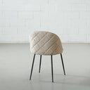 Chaise de salle à manger en tissu BRANSON (BEIGE)