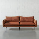 Mapleton 3-Seater Leather Sofa – Brown | Modern Comfort Couch