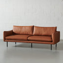 Mapleton 3-Seater Leather Sofa – Brown | Modern Comfort Couch