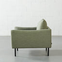 Fauteuil en tissu MAPLETON (VERT) – Siège rembourré élégant et confortable