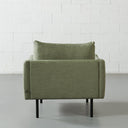Fauteuil en tissu MAPLETON (VERT) – Siège rembourré élégant et confortable