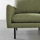 Fauteuil en tissu MAPLETON (VERT) – Siège rembourré élégant et confortable