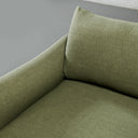 Fauteuil en tissu MAPLETON (VERT) – Siège rembourré élégant et confortable