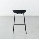 MARIO Plastic Counter Stool - 65cm Height - Black - Durable & Modern