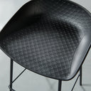 MARIO Plastic Counter Stool - 65cm Height - Black - Durable & Modern