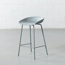 MARIO Plastic Counter Stool 65cm – Grey – Modern Kitchen Island Seating