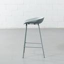 MARIO Plastic Counter Stool 65cm – Grey – Modern Kitchen Island Seating