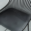 DANIELLA Plastic Counter Stool - 65cm Height - Sleek Black Finish - Modern & Durable