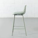 DANIELLA Plastic Counter Stool 65cm - Stylish Green Kitchen / Bar Seat