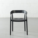 Fauteuil en plastique MILLS (NOIR) – Siège moderne, durable et léger