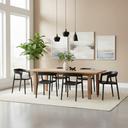 Fauteuil en plastique MILLS (NOIR) – Siège moderne, durable et léger