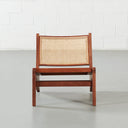 CANBERRA Natural Wood Lounge Chair – Elegant & Comfortable Seating
