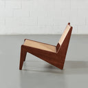 CANBERRA Natural Wood Lounge Chair – Elegant & Comfortable Seating